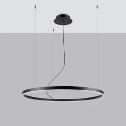 Żyrandol ODA 80 czarny LED 4000K