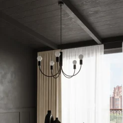 Żyrandol PICCOLO 5 czarny