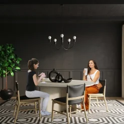 Żyrandol PICCOLO 5 czarny