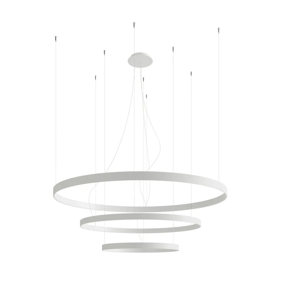 Żyrandol RIO 3 55/78/110 biały LED 3000K