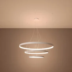 Żyrandol RIO 3 55/78/110 biały LED 3000K
