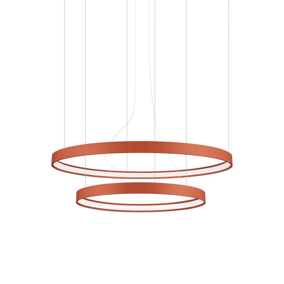 Żyrandol RIO 2 55/78 ochra czerwona LED 3000K