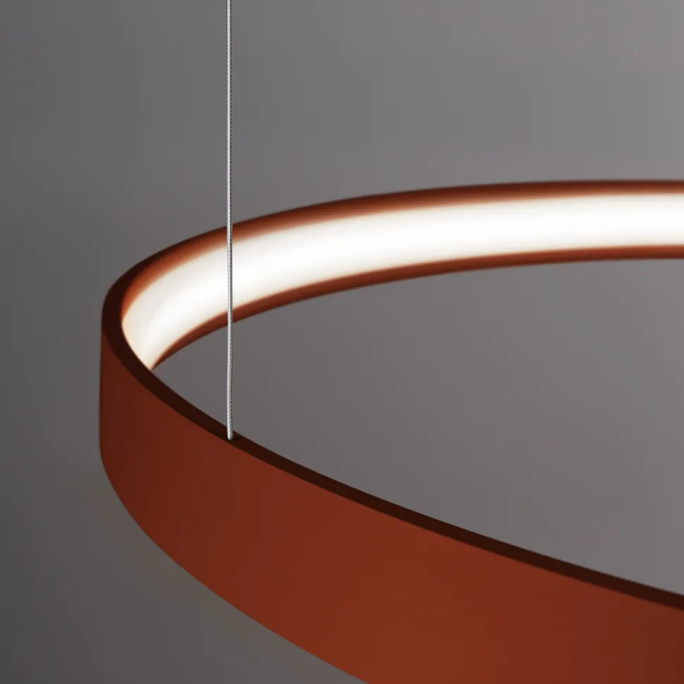 Żyrandol RIO 3 55/78/110 ochra czerwona LED 4000K