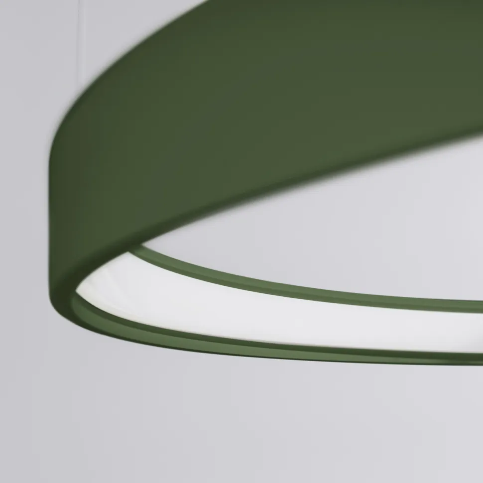 Żyrandol RIO 3 55/78/110 zielona oliwka LED 3000K