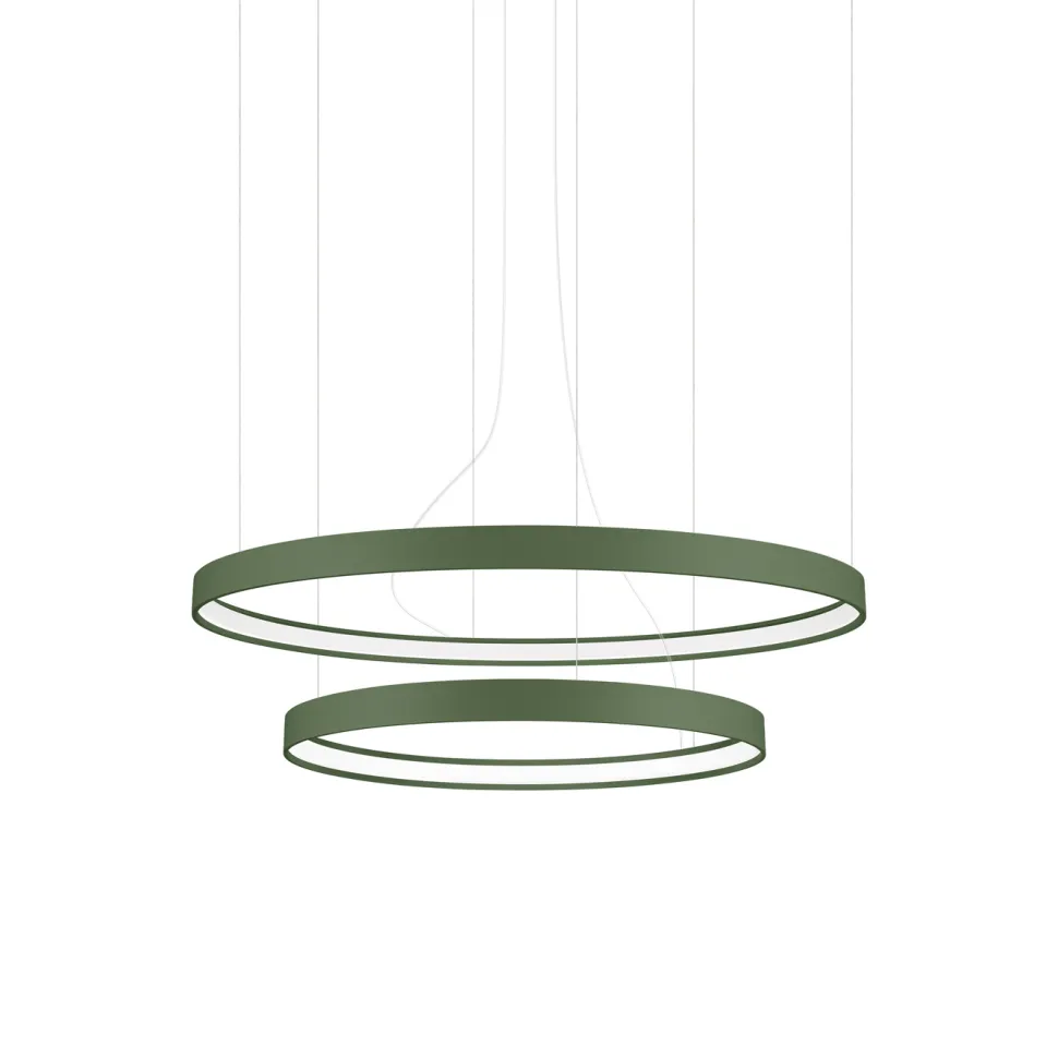 Żyrandol RIO 2 55/78 zielona oliwka LED 3000K