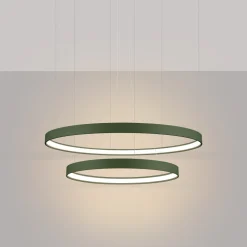 Żyrandol RIO 2 55/78 zielona oliwka LED 3000K