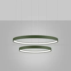 Żyrandol RIO 2 55/78 zielona oliwka LED 4000K