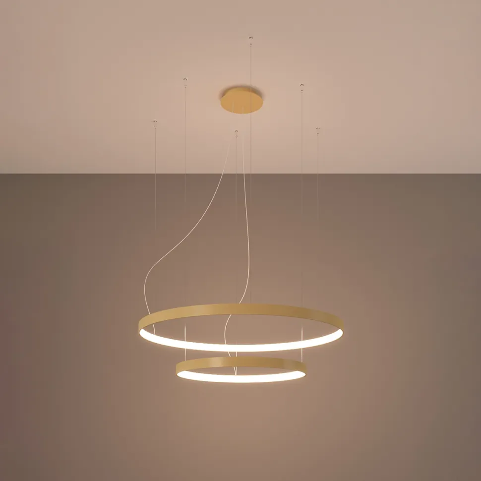 Żyrandol RIO 2 55/78 złoty LED 3000K