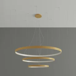 Żyrandol RIO 3 55/78/110 złoty LED 3000K