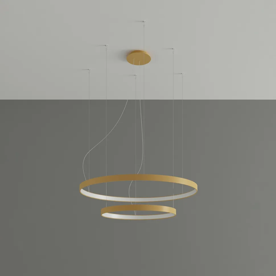 Żyrandol RIO 2 55/78 złoty LED 4000K