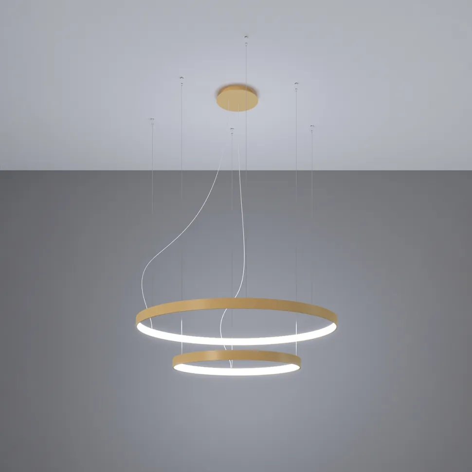 Żyrandol RIO 2 55/78 złoty LED 4000K