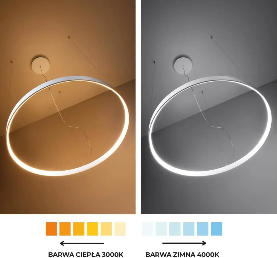 Żyrandol RIO 55 czarny LED 4000K