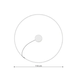 Żyrandol RIO 110 czarny LED 4000K