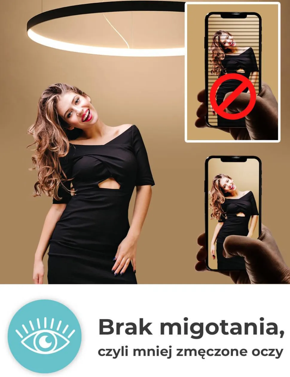 Żyrandol RIO 78 czarny LED 3000K