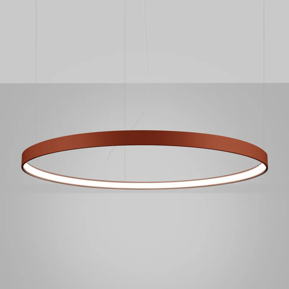 Żyrandol RIO 110 ochra czerwona LED 4000K