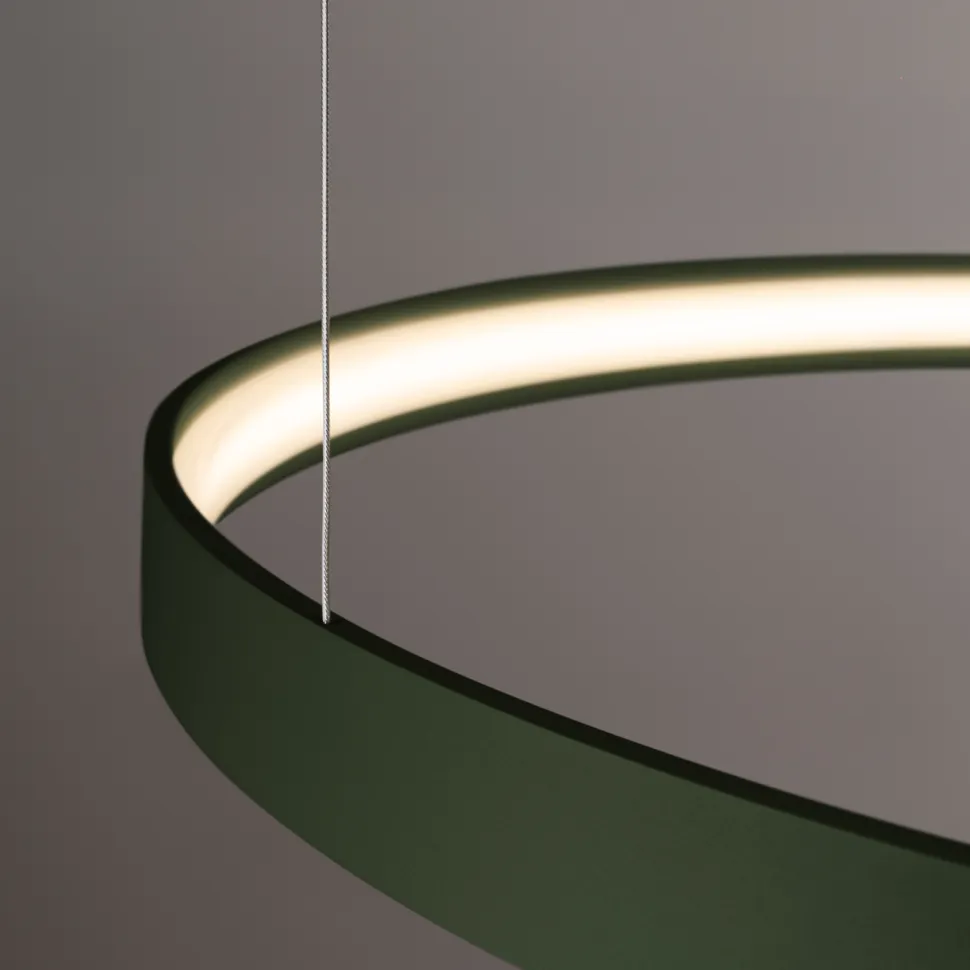 Żyrandol RIO 55 zielona oliwka LED 3000K