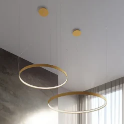 Żyrandol RIO 78 złoty LED 4000K