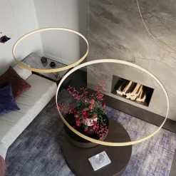 Żyrandol RIO 78 złoty LED 4000K