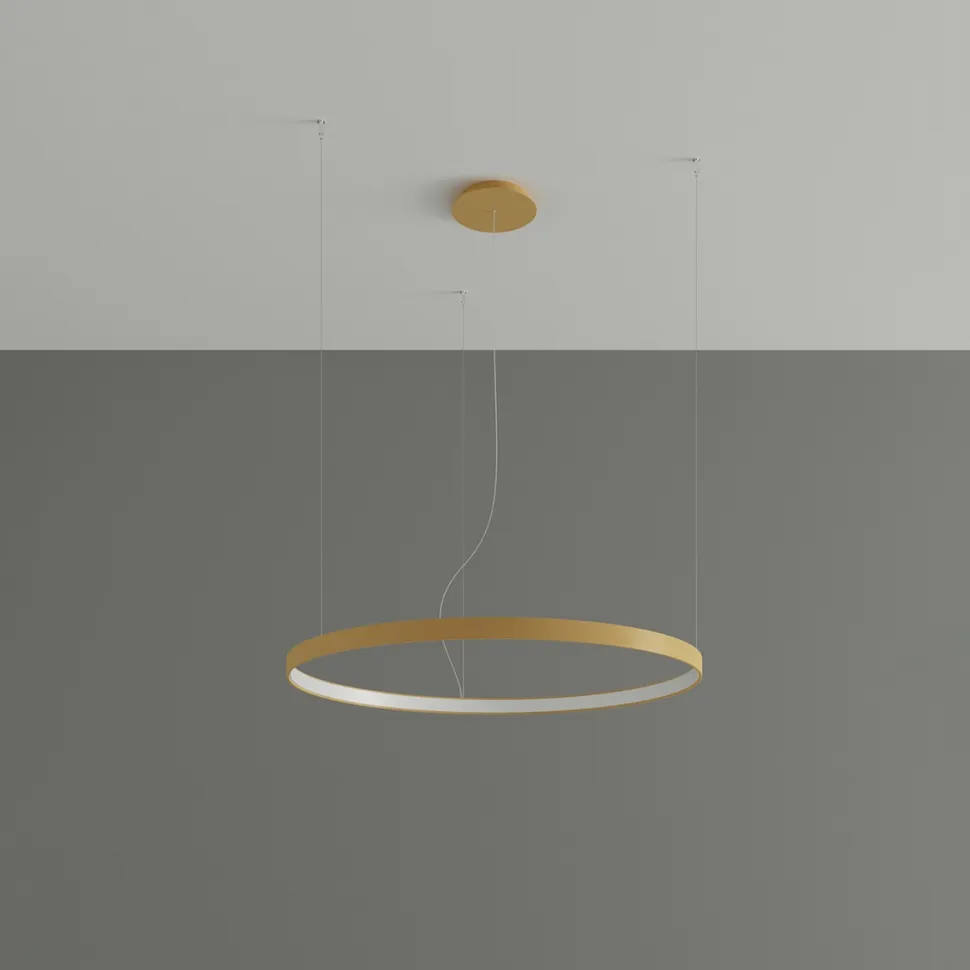 Żyrandol RIO 55 złoty LED 4000K