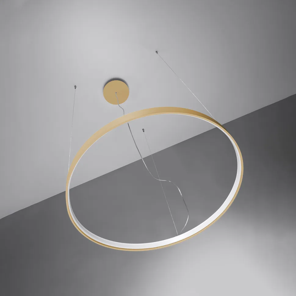 Żyrandol RIO 110 złoty LED 3000K