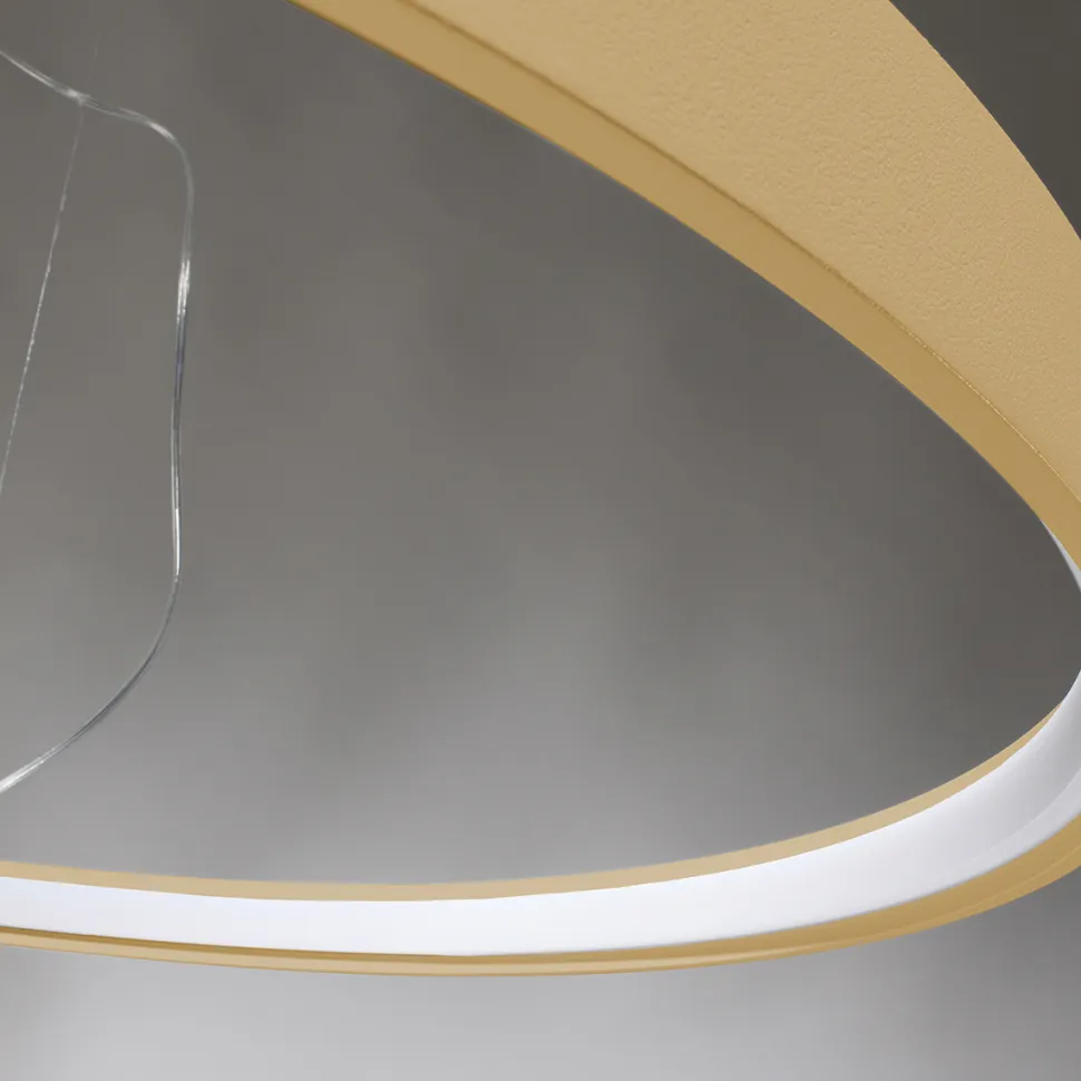 Żyrandol RIO 78 złoty LED 3000K