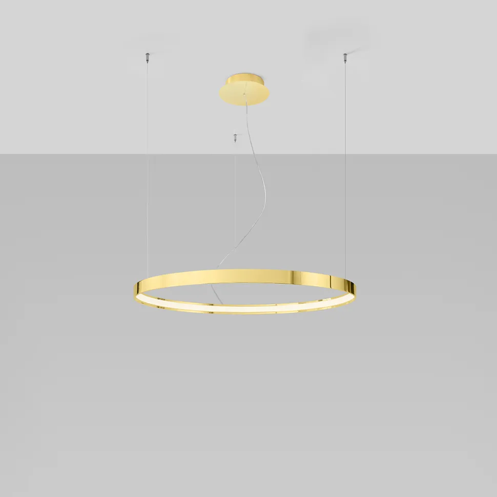 Żyrandol RIO 78 złoty połysk LED 3000K