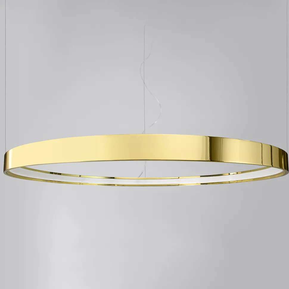 Żyrandol RIO 78 złoty połysk LED 3000K