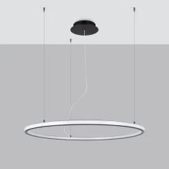 Żyrandol RISA 90 czarny LED 3000K