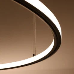 Żyrandol RISA 90 czarny LED 3000K