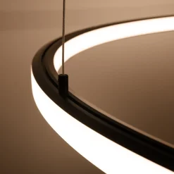 Żyrandol RISA 90 czarny LED 3000K