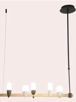 Żyrandol Sakai Czarny, Złoty 5