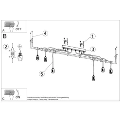Żyrandol SALAMANCA 6