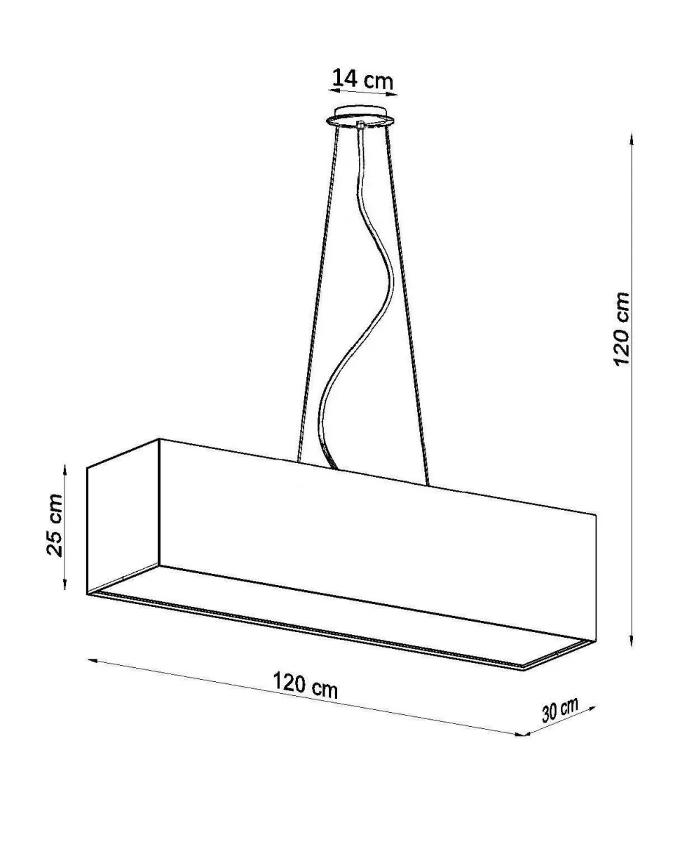 Żyrandol SANTA 120 biały