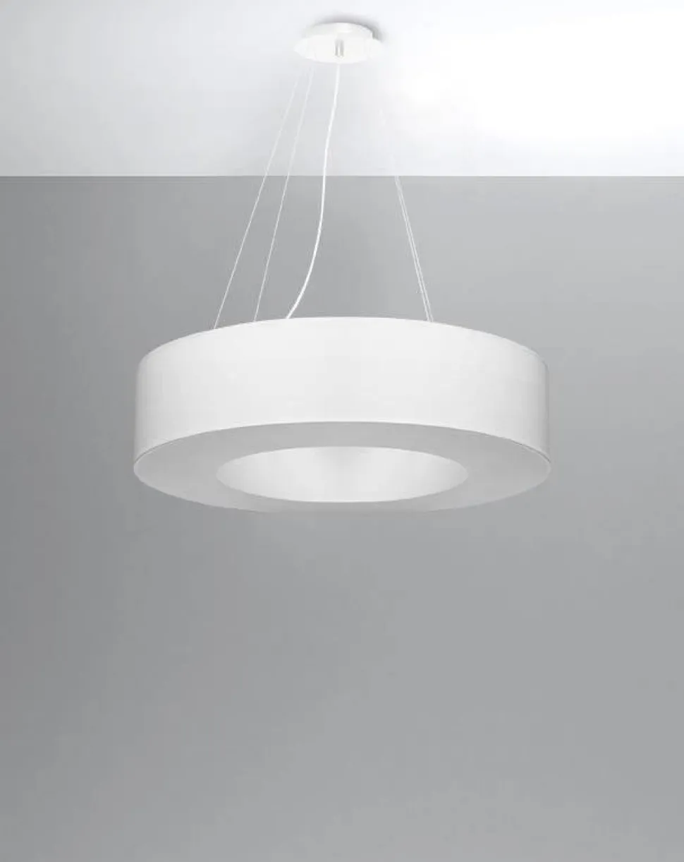 Żyrandol SATURNO 70 biały