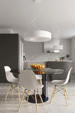 Żyrandol SATURNO 70 biały