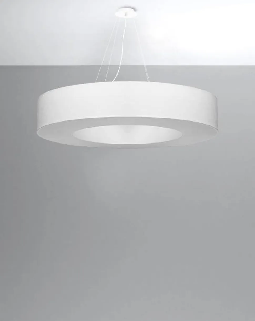 Żyrandol SATURNO 90 biały