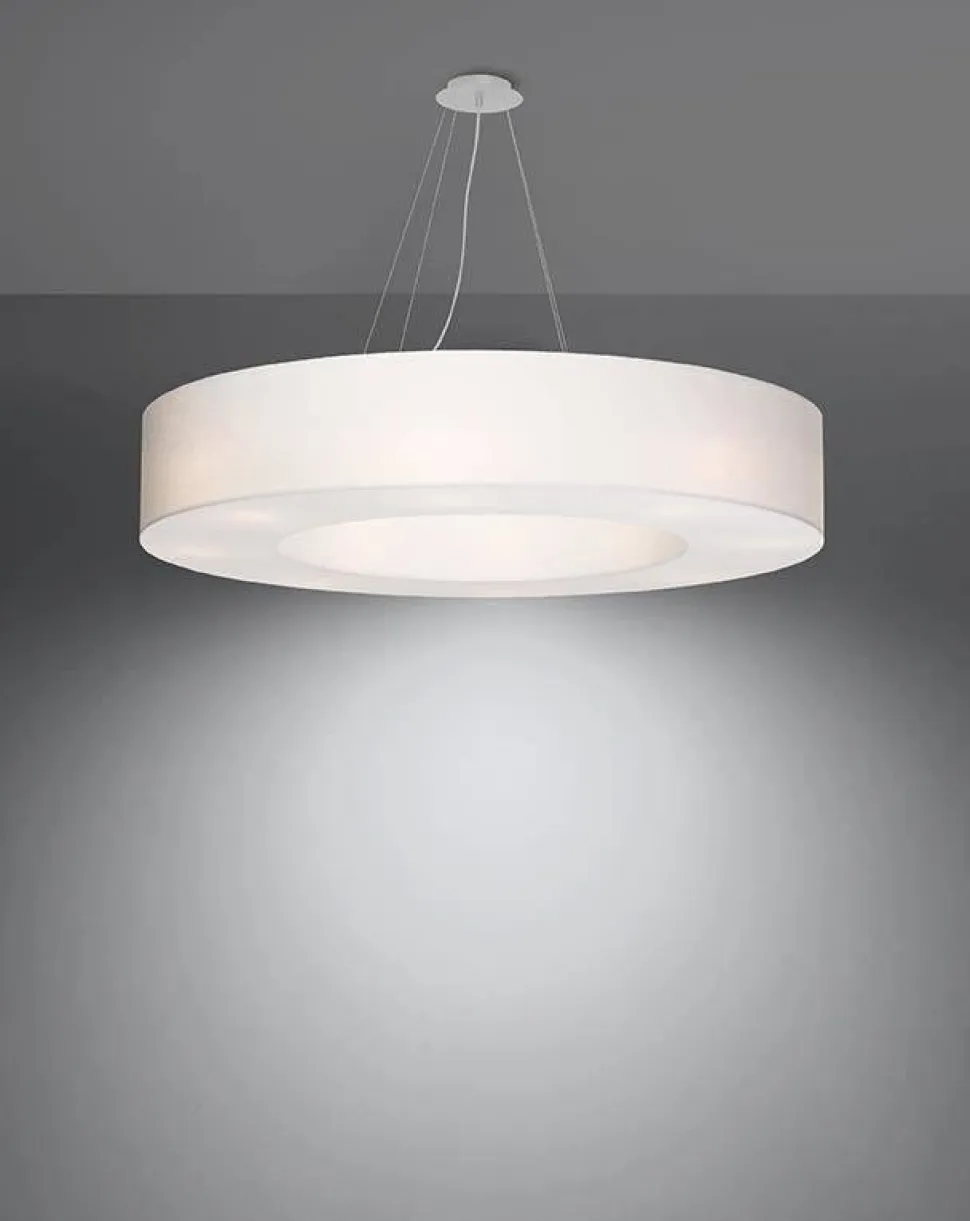 Żyrandol SATURNO 90 biały