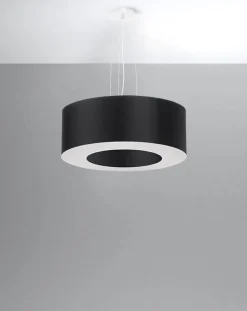 Żyrandol SATURNO 50 czarny