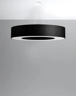 Żyrandol SATURNO 90 czarny