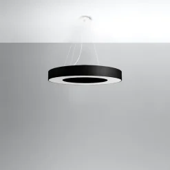 Żyrandol SATURNO SLIM 70 czarny