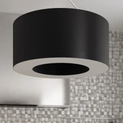 Żyrandol SATURNO SLIM 70 czarny