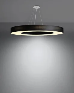 Żyrandol SATURNO SLIM 90 czarny