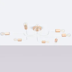 Żyrandol TIMBO 8 biały