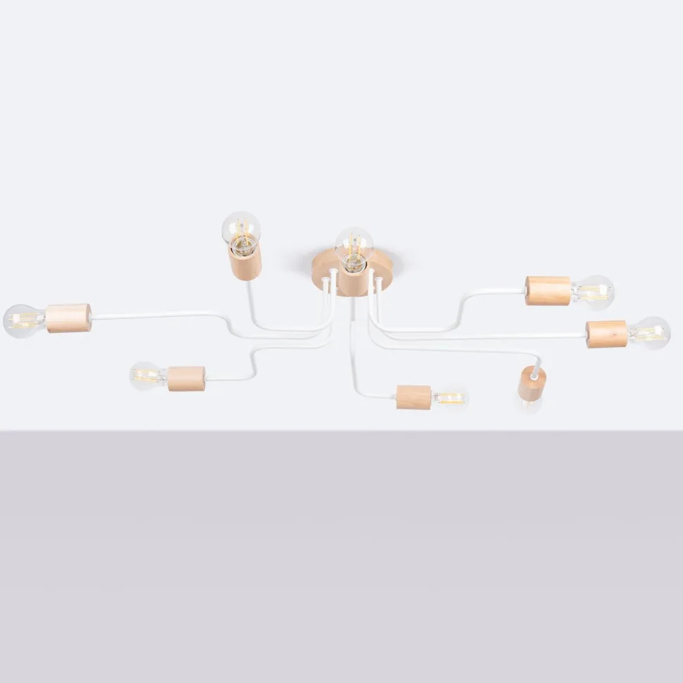 Żyrandol TIMBO 8 biały