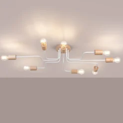 Żyrandol TIMBO 8 biały