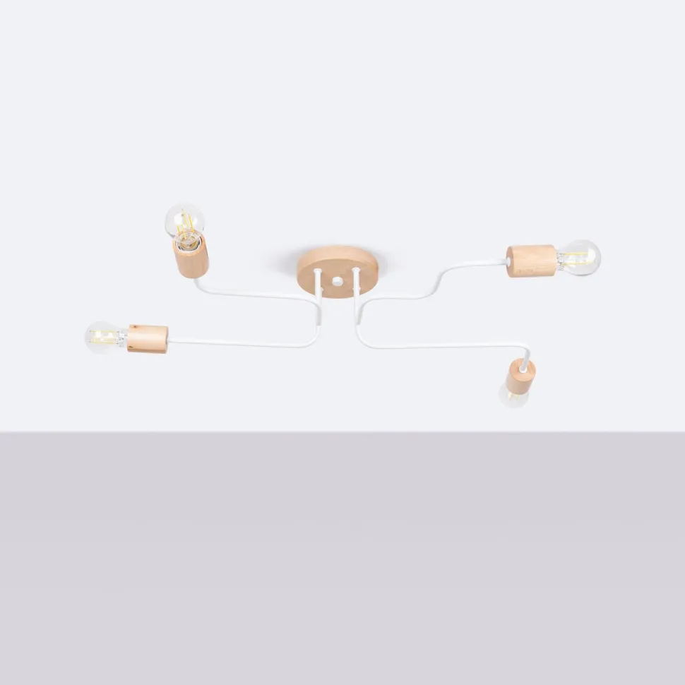 Żyrandol TIMBO 4 biały