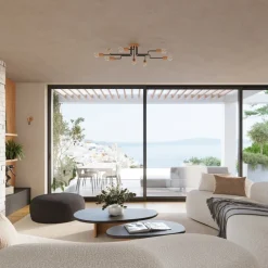 Żyrandol TIMBO 4 czarny