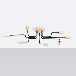 Żyrandol TIMBO 8 czarny