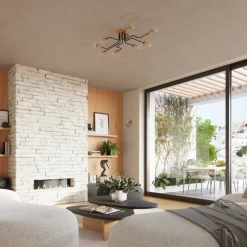 Żyrandol TIMBO 6 czarny