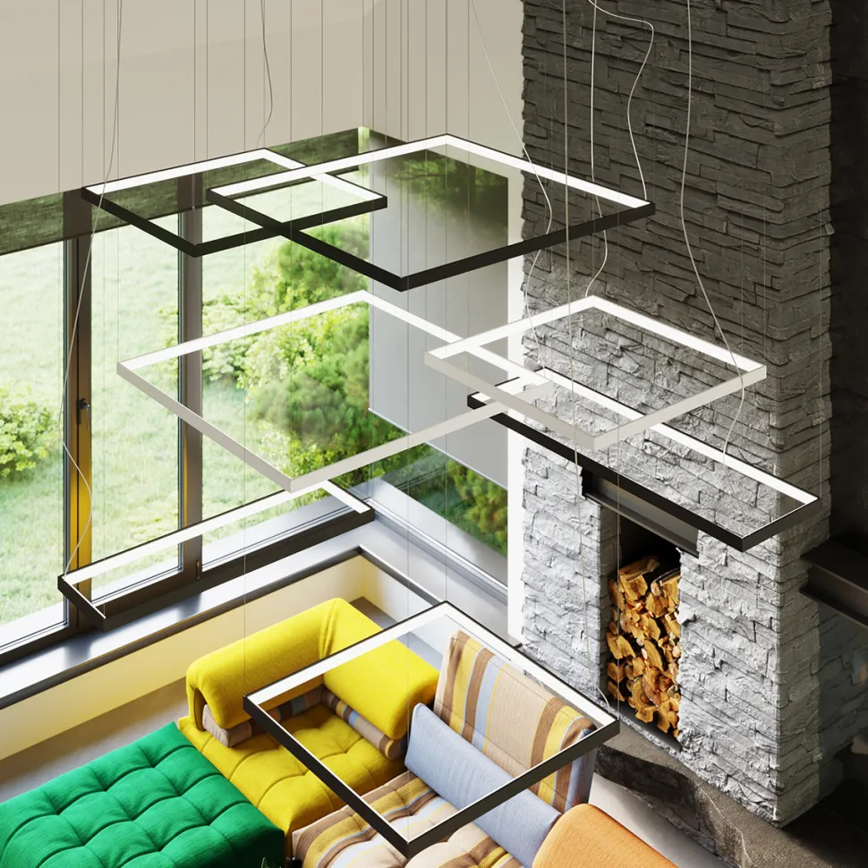 Żyrandol TUULA L biały LED 4000K